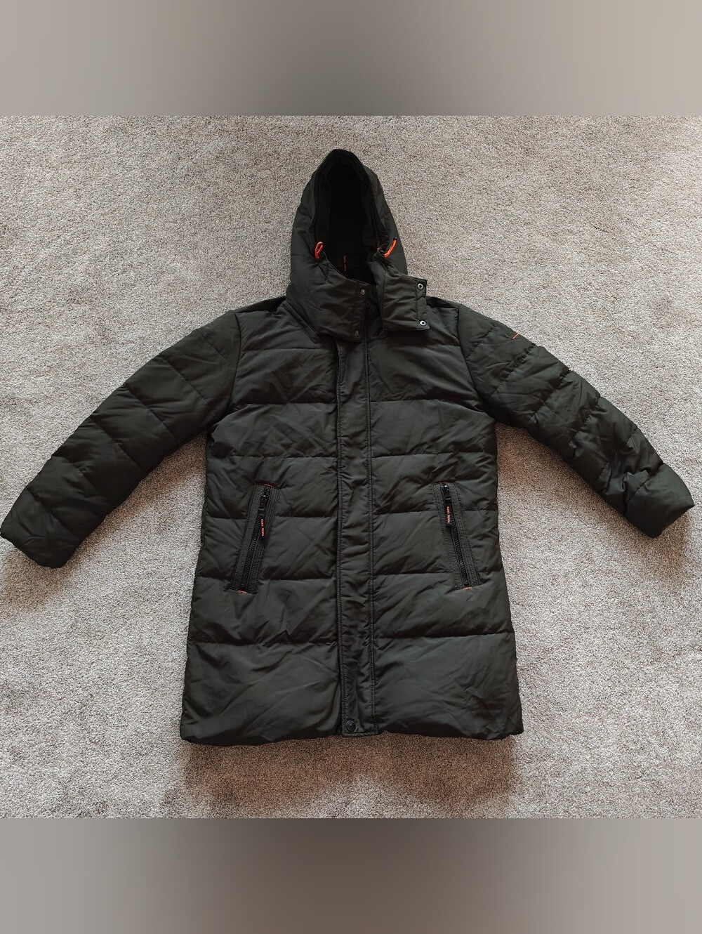 YAYA 1972 Olive Green Hooded Puffer Parka Coat Men’s Size XL / 2XL (190/104A)
